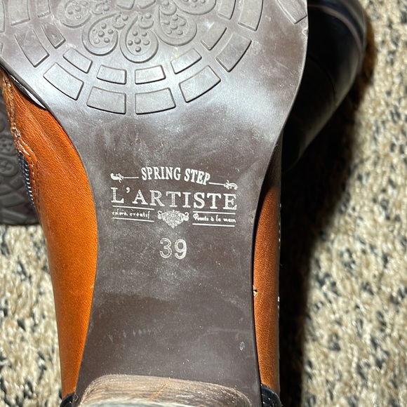 Spring Step‎ L'Artiste Arabella Women’s Leather Ankle Boot Black and Brown. - Picture 5 of 8